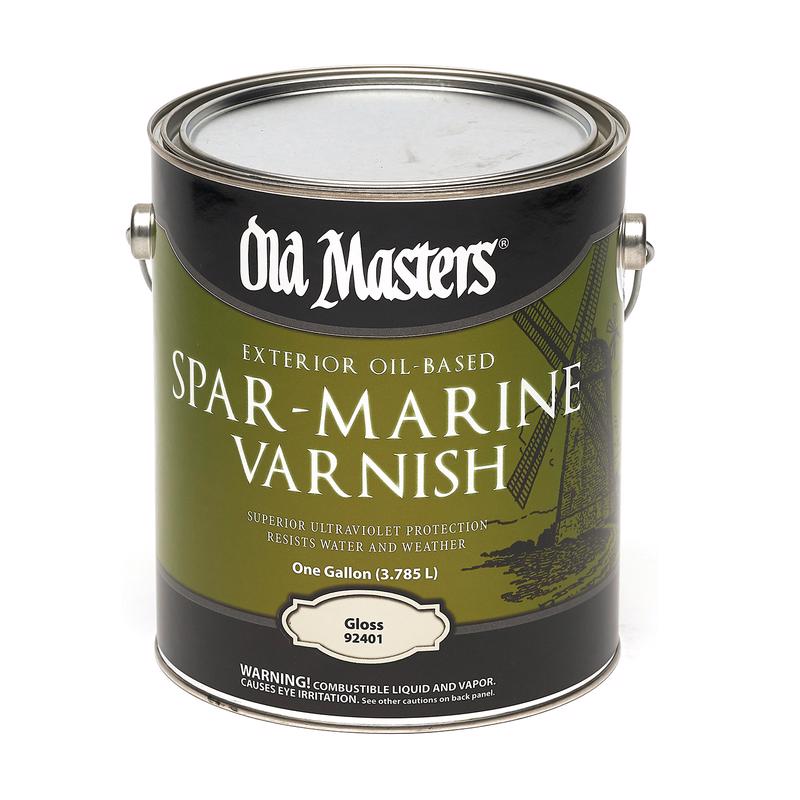 Old Masters Gloss Clear Oil-Based Marine Spar Varnish 1 gal