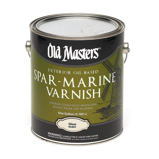 Old Masters Gloss Clear Oil-Based Marine Spar Varnish 1 gal