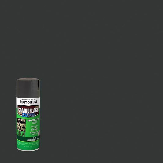 Rust-Oleum Specialty Flat Deep Forest Green Camouflage Spray Paint 12 oz