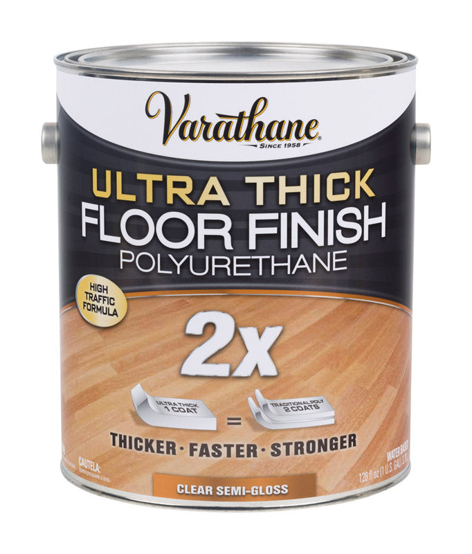 Varathane Semi-Gloss Clear Water-Based Floor Paint 1 gal