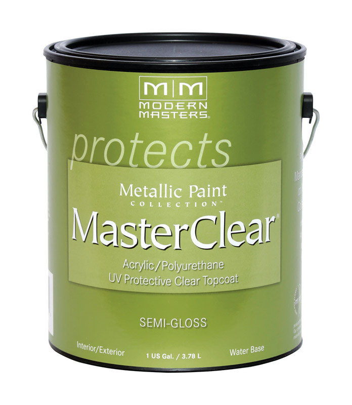 Modern Masters Semi-Gloss Clear Water-Based Protective Coating Exterior and Interior 1 gal