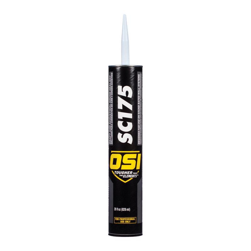 OSI SC175 White Synthetic Rubber Acoustical/Draft/Smoke/Sound Insulating Sealant 28 oz
