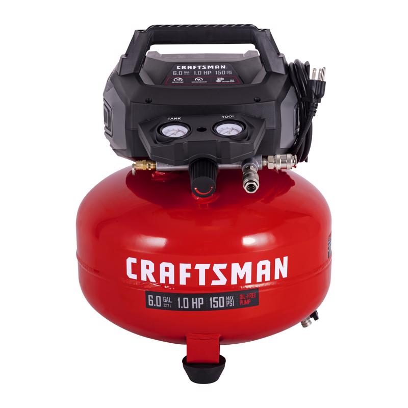 CRAFTSMAN 6 gal Pancake Portable Air Compressor 150 psi 0.8 HP
