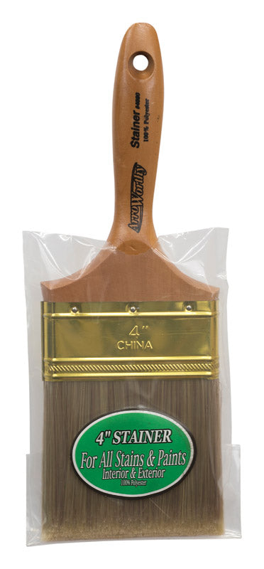 ArroWorthy Stainer 4 in. Flat Paint Brush