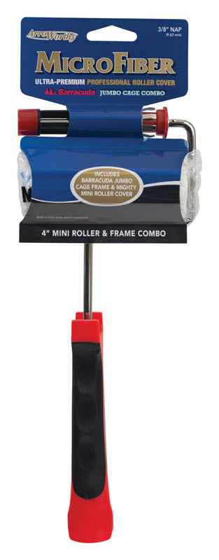 ArroWorthy 4 in. W Jumbo Mini Paint Roller Frame and Cover Threaded End