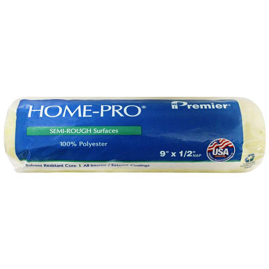 Premier Home-Pro Polyester 9 in. W X 1/2 in. Paint Roller Cover 1 pk