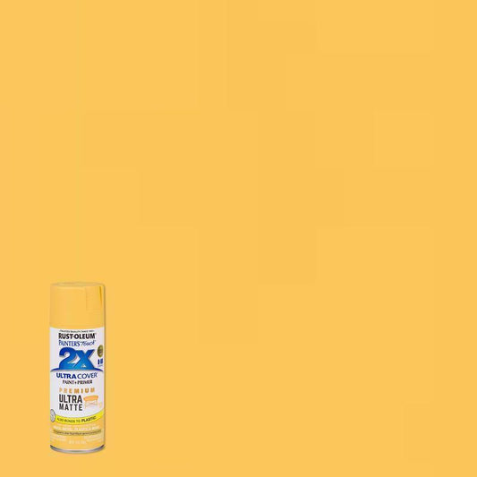 Rust-Oleum Painter's Touch 2X Ultra Cover Matte Golden Leaf Paint+Primer Spray Paint 12 oz