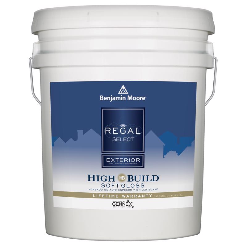 Benjamin Moore Regal Select Soft Gloss White Paint Exterior 5 gal