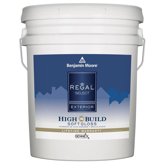 Benjamin Moore Regal Select Soft Gloss White Paint Exterior 5 gal