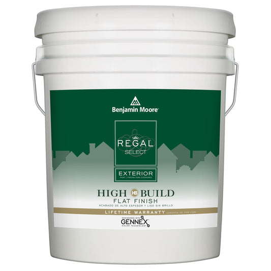 Benjamin Moore Regal Select Flat White Paint Exterior 5 gal