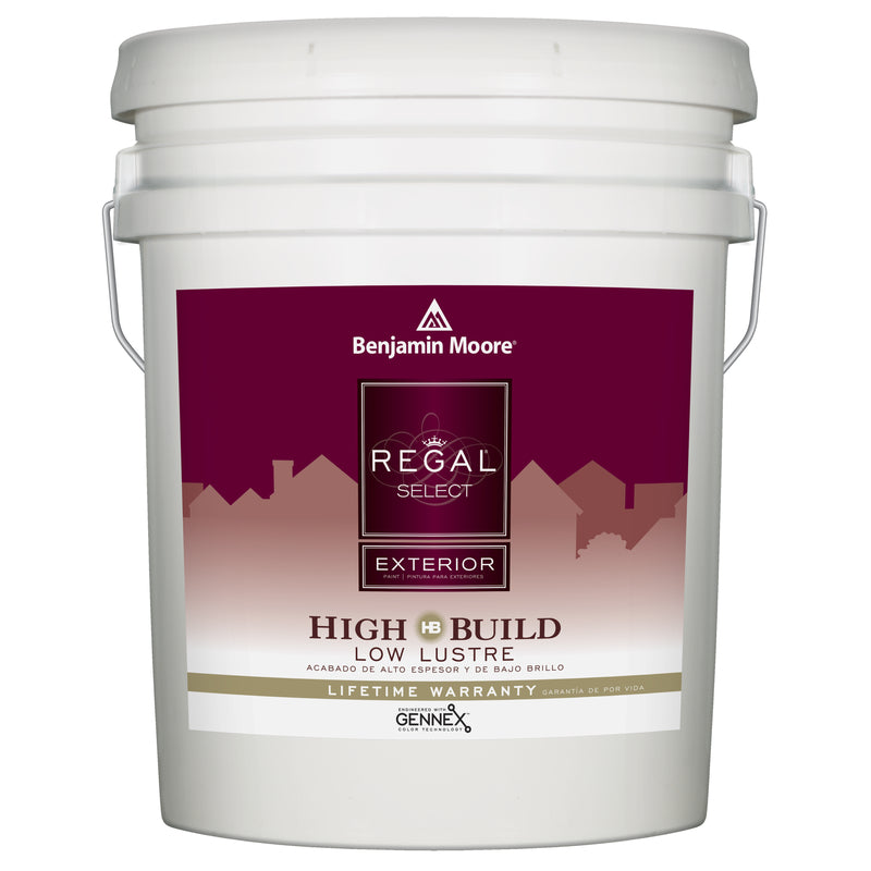 Benjamin Moore Regal Select Low Luster White Paint Exterior 5 gal