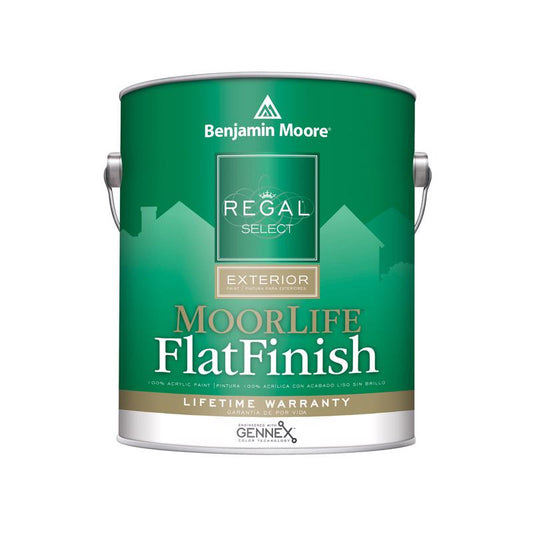 Benjamin Moore Regal Select Flat White Water-Based Paint Exterior 1 gal