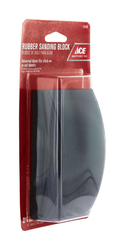 Ace 2-1/2 in. W X 4-3/4 in. L Assorted Rubber Grit Sanding Block