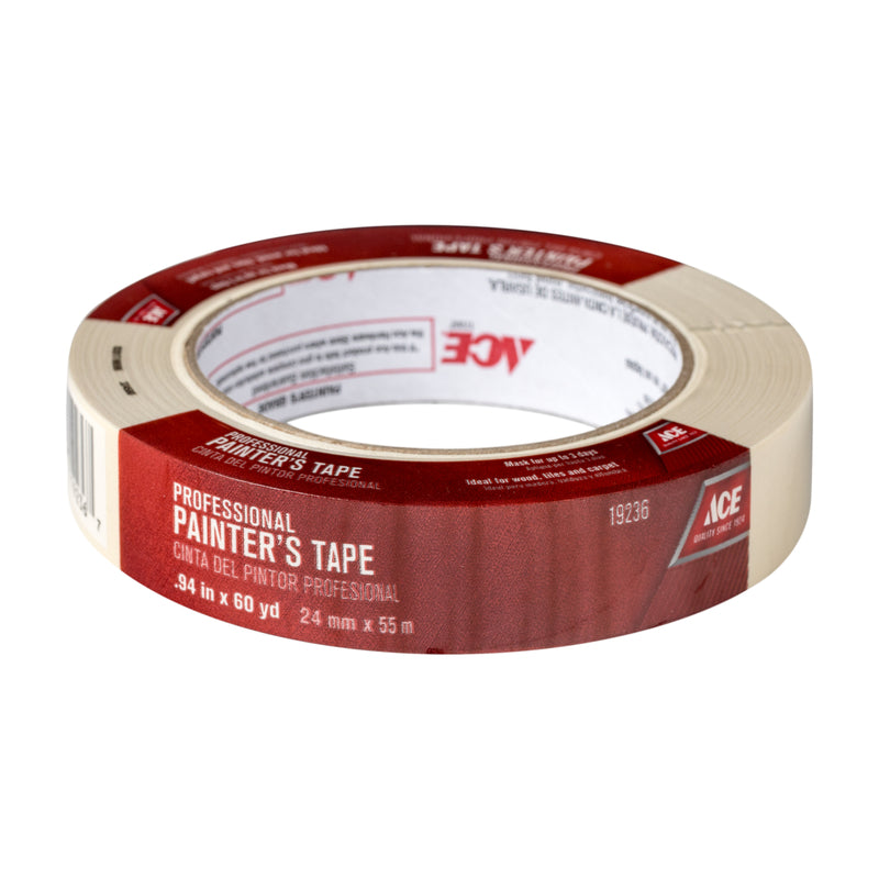 Ace Professional 0.94 in. W X 60 yd L Beige Medium Strength Painter's Tape 1 pk