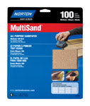 Norton MultiSand 11 in. L X 9 in. W 100 Grit Aluminum Oxide All Purpose Sandpaper 5 pk