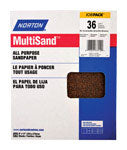 Norton MultiSand 11 in. L X 9 in. W 36 Grit Aluminum Oxide All Purpose Sandpaper 25 pk