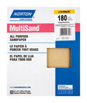 Norton MultiSand 11 in. L X 9 in. W 180 Grit Aluminum Oxide All Purpose Sandpaper 25 pk