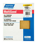 Norton MultiSand 11 in. L X 9 in. W 150 Grit Aluminum Oxide All Purpose Sandpaper 25 pk