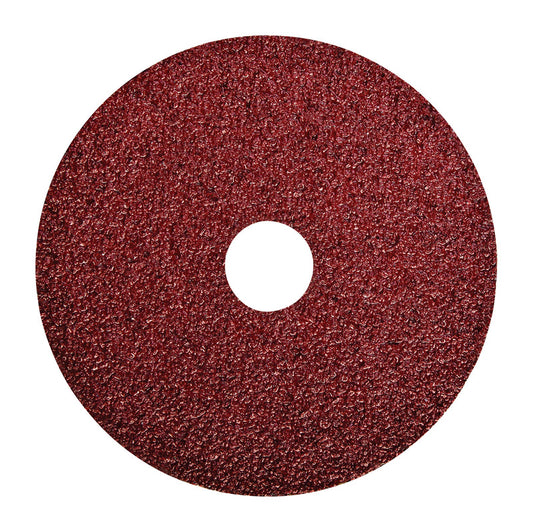 Norton 5 in. D X 7/8 in. Aluminum Oxide Fiber Disc 24 Grit