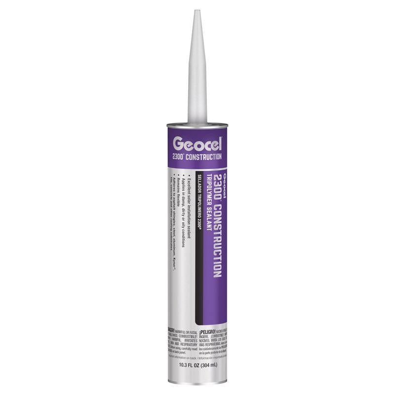 Geocel 2300 Construction Crystal Clear Tripolymer Elastomeric Sealant 10.3 oz