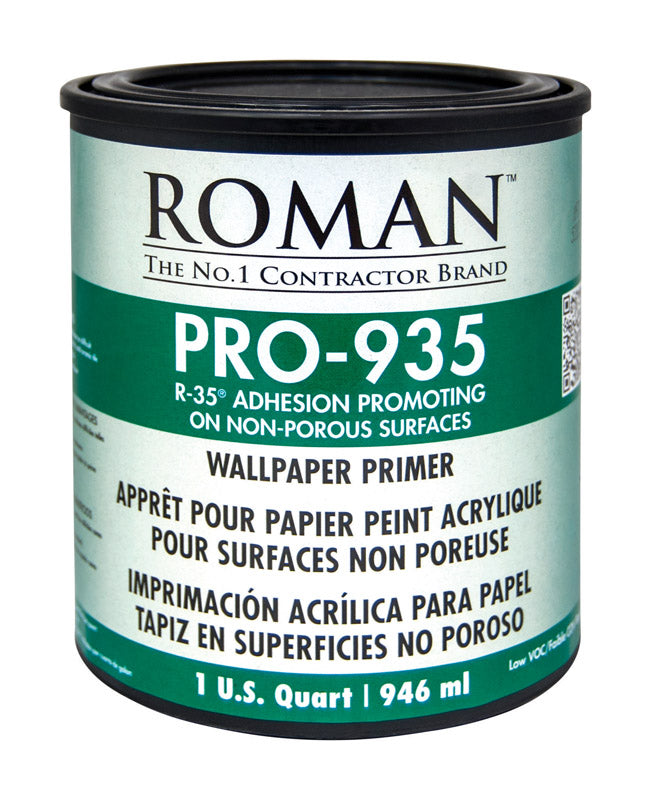 Roman R-35 Clear Water-Based Acrylic Wallcovering Primer 1 qt