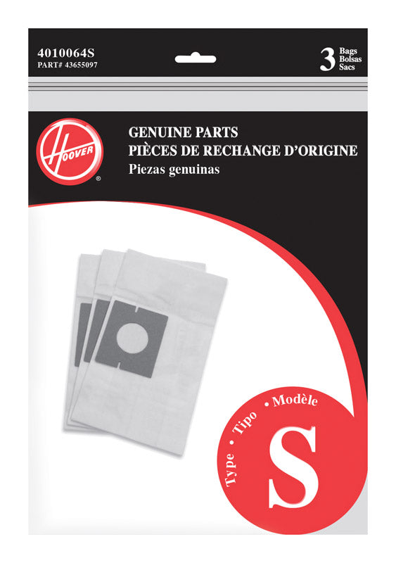 Hoover Vacuum Bag For bag 3 pk