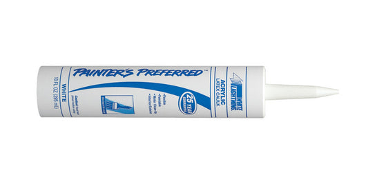 White Lightning Painter's Preferred White Acrylic Latex Caulk 10 oz