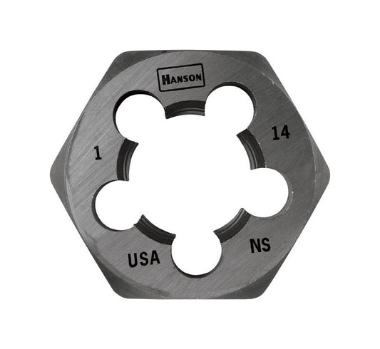 Irwin Hanson High Carbon Steel SAE Hexagon Die 1 in. 1 pc