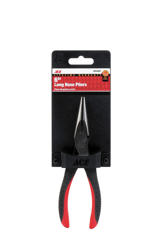 Ace 6 in. Alloy Steel Long Nose Pliers