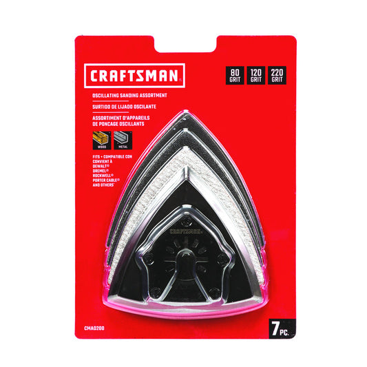Craftsman Triangular Oscillating Sanding Set 7 pc