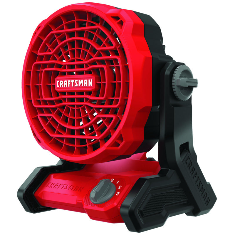 Craftsman V20 13.5 in. H X 8 in. D 3 speed Cordless Jobsite Fan
