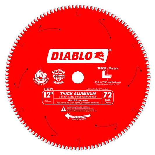 Diablo 12 in. D X 1 in. TiCo Hi-Density Carbide Circular Saw Blade 72 teeth 1 pk