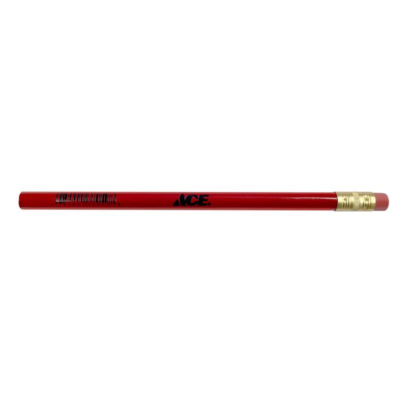 Ace 7-1/2 in. L Jumbo Jumbo Pencil Red 1 pc