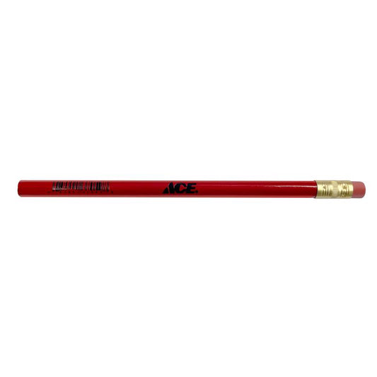 Ace 7-1/2 in. L Jumbo Jumbo Pencil Red 1 pc
