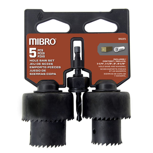 MIBRO Carbon Steel Hole Saw Set