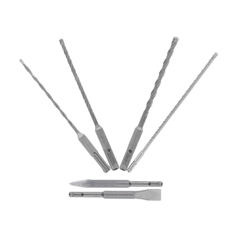 Diablo Rebar Demon Carbide SDS-Plus Concrete Demolition Set SDS-Plus Shank 6 pc