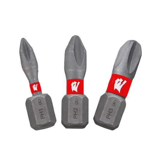 Diablo Phillips 1 in. L Insert Bit Set Black Oxide 3 pc