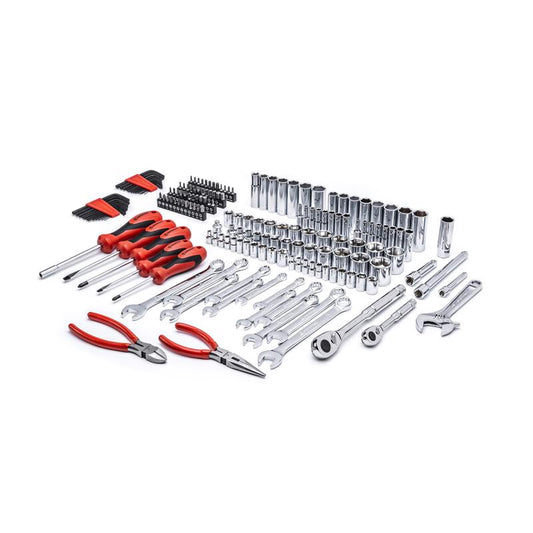 Crescent 1/4 and 3/8 in. drive Metric/SAE 6 Point Professional Mechanic's Tool Set 180 pc
