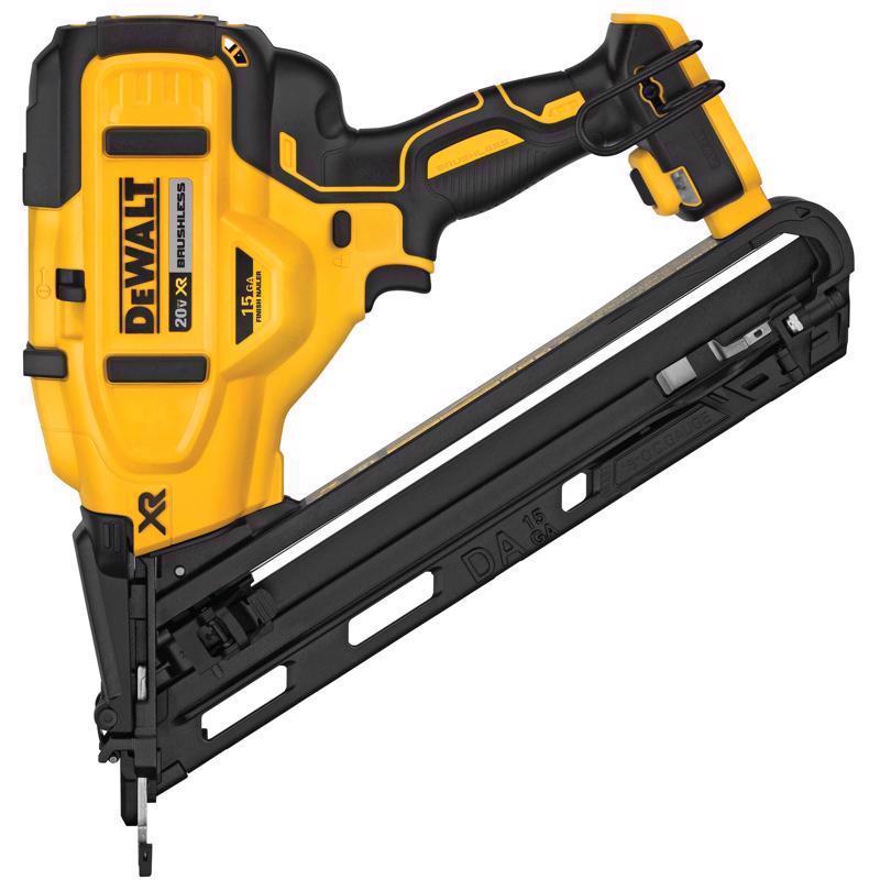 DeWalt 20V MAX XR 15 Ga. Cordless Angled Finish Nailer Tool Only 20 V