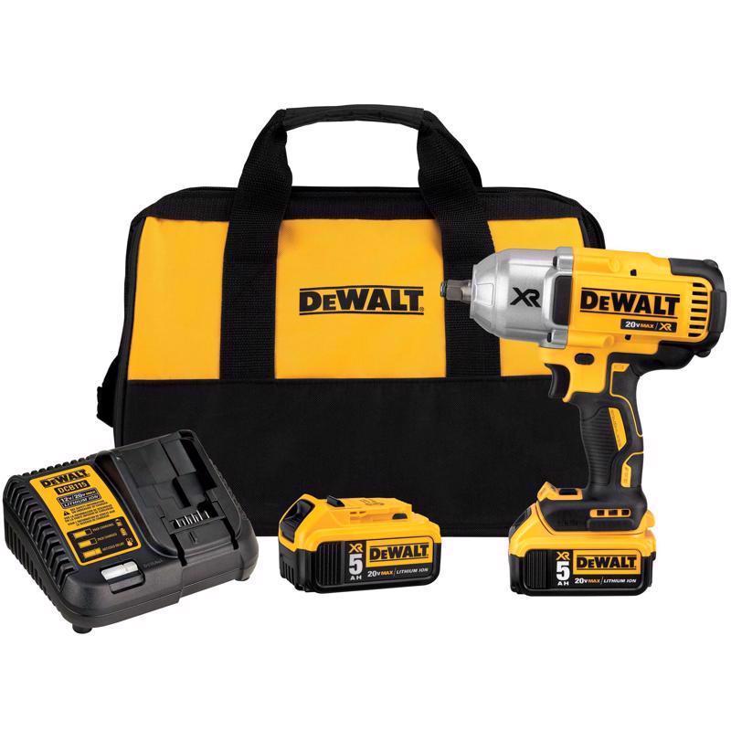 DeWalt 20V MAX 1/2 in. Cordless Brushless Impact Wrench Kit (Battery & Charger)