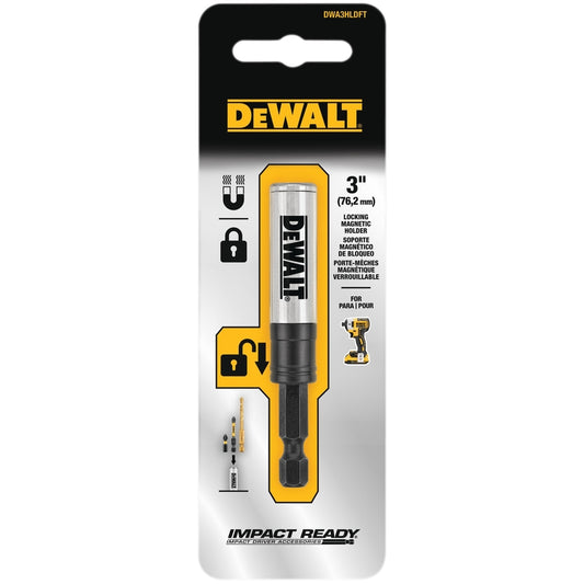 DeWalt ELITE SERIES Hex 1/4 in. X 3 in. L Magnetic Bit Holder 1 pc