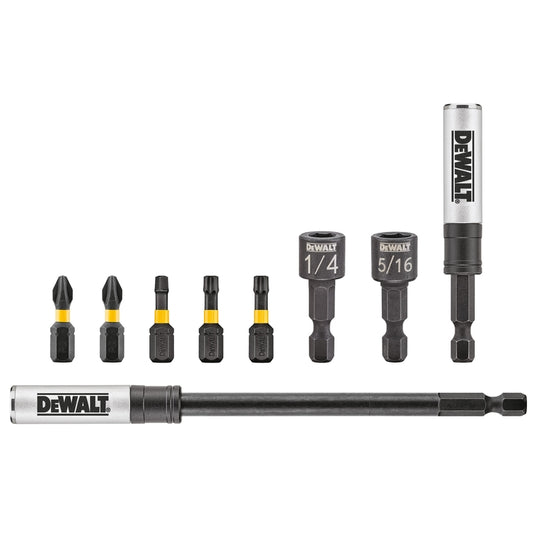 DeWalt ELITE SERIES Hex 1/4 in. Impact Driver Bit Set 9 pc