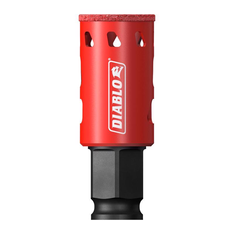 Diablo 1 in. Diamond Grit 5.52 in. L X 1/4 in. D Hole Saw