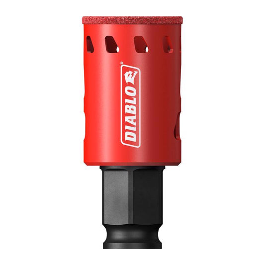 Diablo 1-1/4 in. Diamond Grit 5.52 in. L X 1/4 in. D Hole Saw
