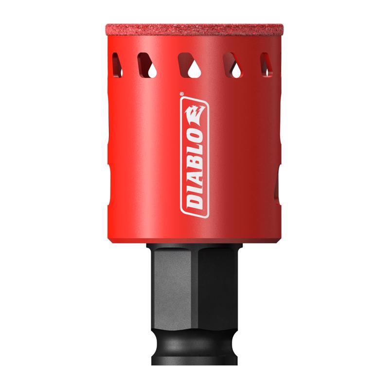 Diablo 1-3/8 in. Diamond Grit 5.52 in. L X 1/4 in. D Hole Saw
