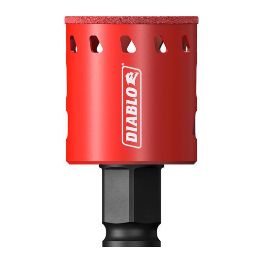 Diablo 1-1/2 in. Diamond Grit 5.52 in. L X 1/4 in. D Hole Saw