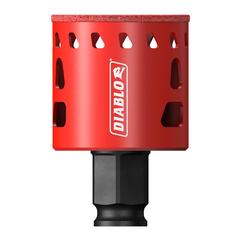 Diablo 1-3/4 in. Diamond Grit 5.52 in. L X 1/4 in. D Hole Saw