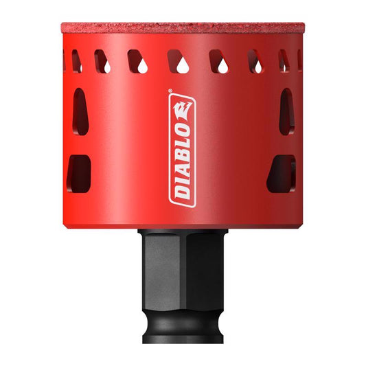 Diablo 2 in. Diamond Grit 5.52 in. L X 1/4 in. D Hole Saw