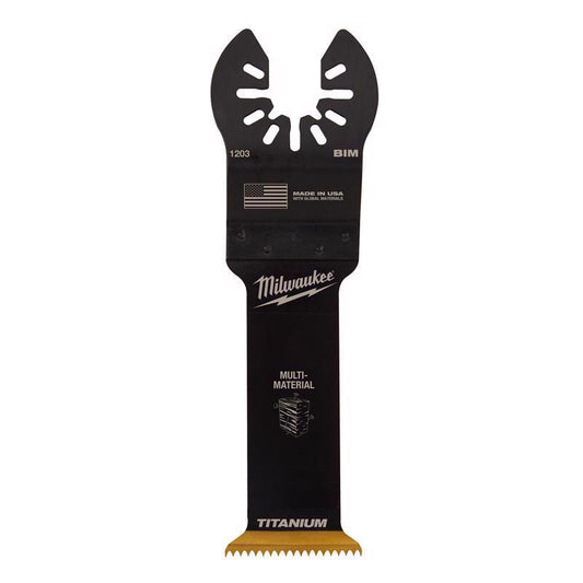 Milwaukee Universal Fit Open-Lok 1-1/4 in. W Bi-Metal Multi-Tool Oscillating Blade Multi-Material 1