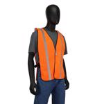 Safety Works Reflective General Purpose Safety Vest Hi-Viz Orange One Size Fits Most